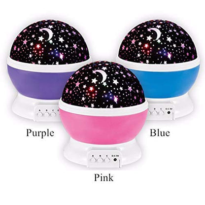Romantic Sky Star Master Night Light Projector Lamp with USB LED Rotation (Multi)