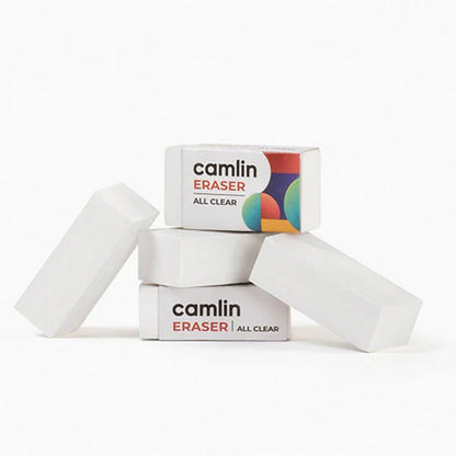 Camlin All Clear Eraser – Smooth, Dust-Free & Gentle Erasing | Single Pack