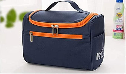 Blue Cosmetic Bag | Travel-Friendly Makeup Organizer | Spacious & Stylish