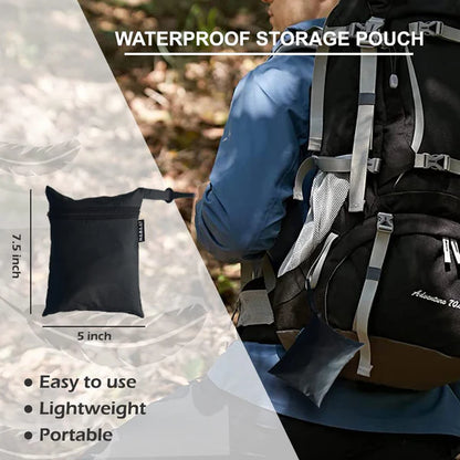 Nylon Waterproof & Dust Proof Rain Bag Cover with Carry Pouch