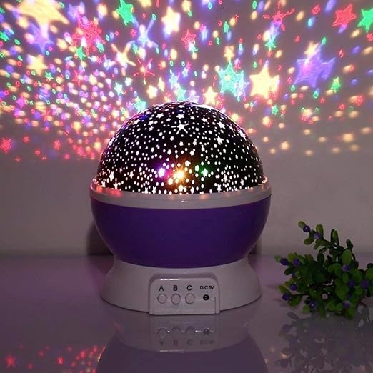 Romantic Sky Star Master Night Light Projector Lamp with USB LED Rotation (Multi)