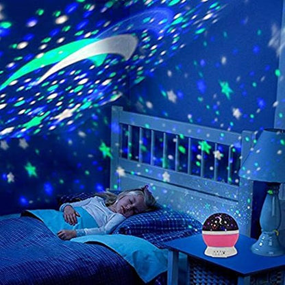 Romantic Sky Star Master Night Light Projector Lamp with USB LED Rotation (Multi)