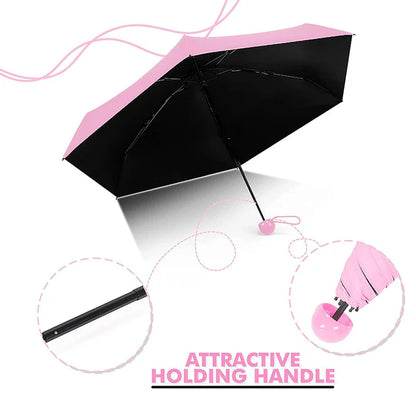 Nylon Fancy Capsule Shape Portable Umbrella