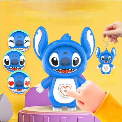 Rotating Face Keychain - 1 Pc
