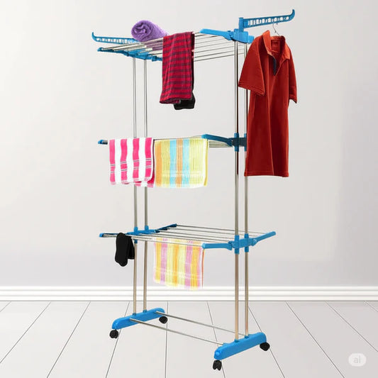 UMA Modular 3 Tier Cloth Drying Stand Rack - Adjustable Cloth Drying Rack for Indoor,Outdoor