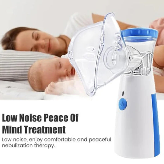 Portable Silent Nebulizer for Kids & Adults – USB & Battery Operated