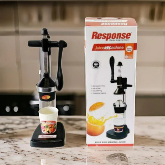 Heavy Duty Hand Press Juicer Machine – Manual Fruit Juicer for Oranges, Pomegranate, Citrus | 12-Month Warranty | Stainless Steel & Cast Iron