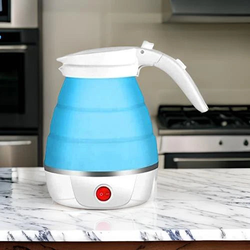 Foldable Electric Silicone Kettle for Travel & Camping – Dual Voltage, Fast Boil