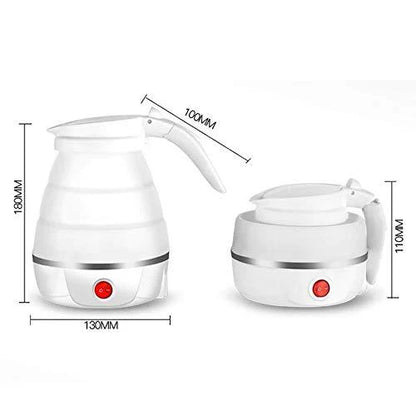 Foldable Electric Silicone Kettle for Travel & Camping – Dual Voltage, Fast Boil